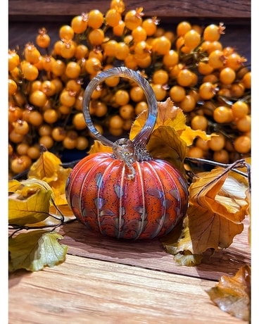 Orange Glass Pumpkin (Small) Gifts