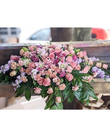 Lavender + Pink Flower Arrangement