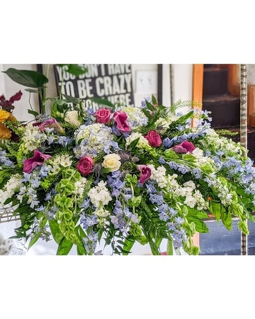 Purple + Blue Flower Arrangement