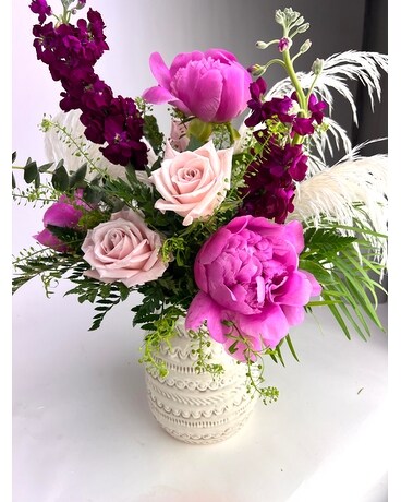 Boho Vase size,  inches height and  inches wide.