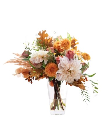 Orange And Cozy Flower Arrangement