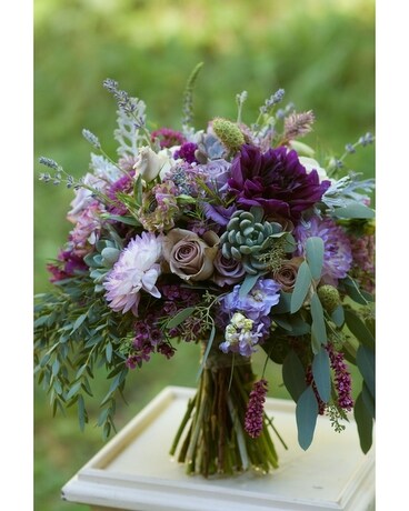 Purple Bouquet Flower Arrangement