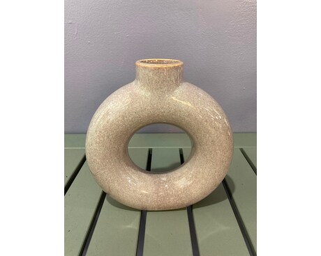 Glazed Donut Vase Flower Arrangement