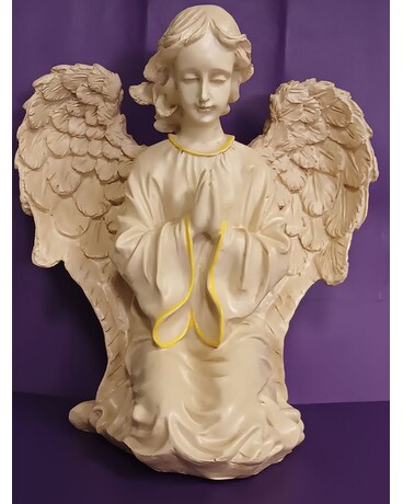 KNEELING ANGEL Flower Arrangement