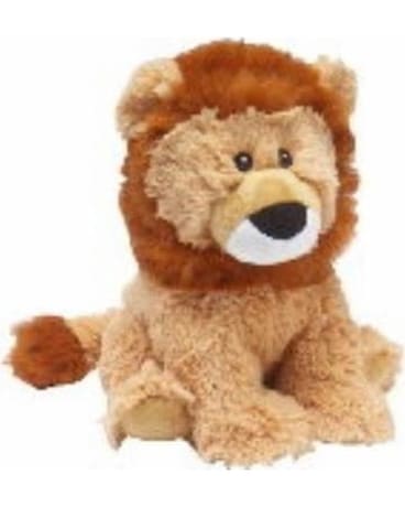Lion Warmies size,  inches height and  inches wide.