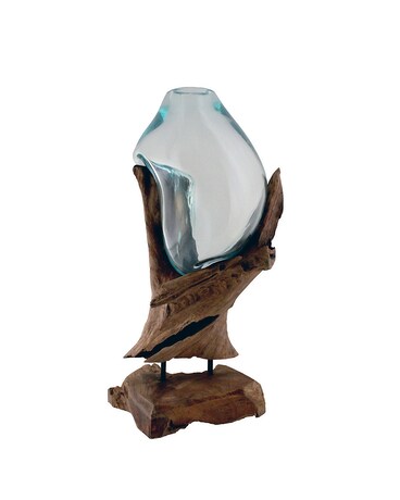Standing Molten Glass Vase 30 inches Gifts