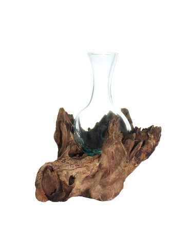 Molten Glass Round Bottom Beaker Vase Gifts
