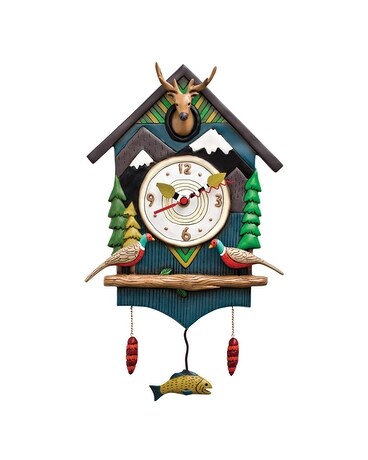 Mountain Time Clock Flower Arrangement