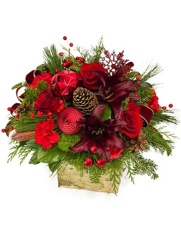 Burgundy Elegance Flower Arrangement