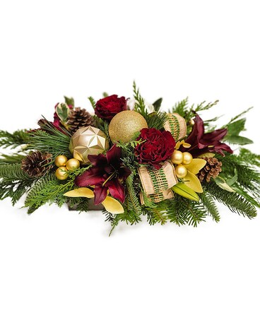 Golden Embers Flower Arrangement