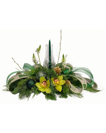 Emerald Glow Flower Arrangement