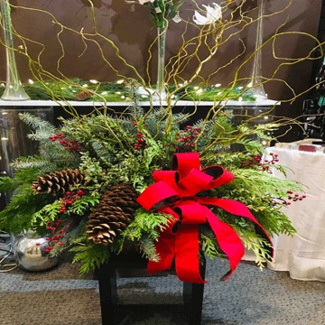 Winter Elegance Outdoor Urn