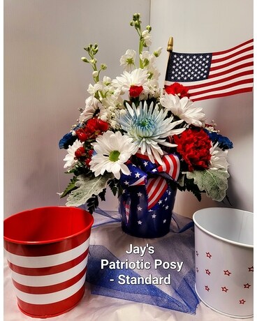 Jay's Patriotic Posy Flower Arrangement