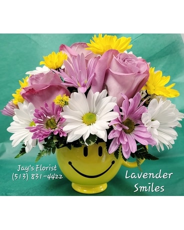 Jay's Special Lavender Smiles Flower Arrangement