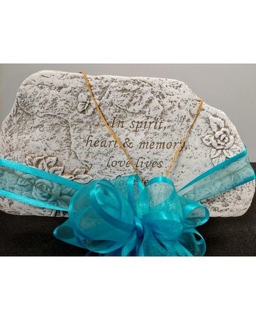 Love Lives Forever Stepping Stone Flower Arrangement