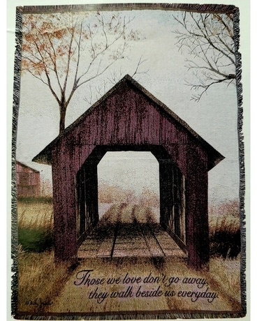 Covered Bridge Afghan Flower Arrangement