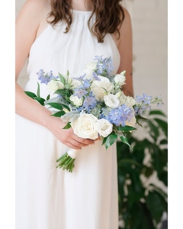 Something Blue - Bridal Bouquet Flower Arrangement