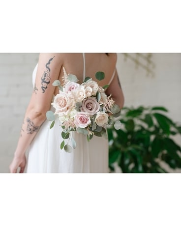 Blushing Beauty - Bridesmaid Bouquet Flower Arrangement