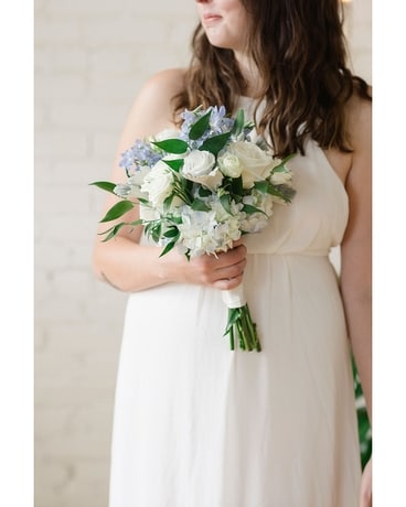 Something Blue - Bridesmaid Bouquet Flower Arrangement