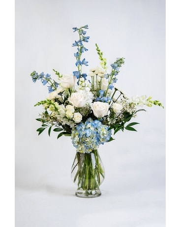 Blue Skies - Large Vase Flower Arrangement