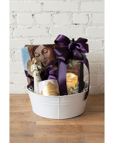 Love and Prayers Gift Set Flower Arrangement