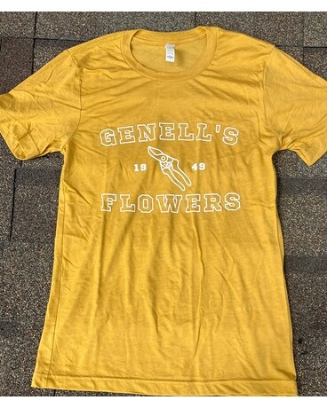 Mustard TriBlend GeNell's T-Shirt Flower Arrangement