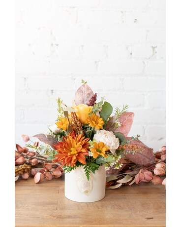 Garden Charm Watering Can Flower Arrangement
