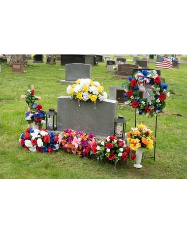 Classic Artificial Saddle Flower Arrangement