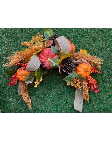 Autumn Harvest Swag Flower Arrangement