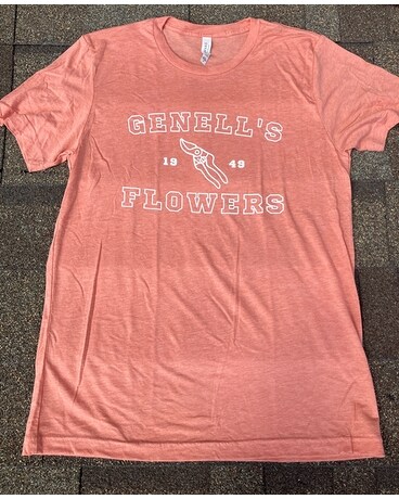 Sunset TriBlend GeNell's T-Shirt Flower Arrangement