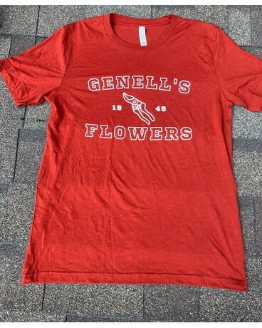 Brick TriBlend GeNell's T-Shirt Flower Arrangement