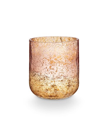 Cassia Clove Radiant Glass Candle Flower Arrangement