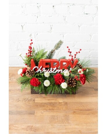 Season's Greetings Fresh Arrangement Flower Arrangement