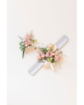 Mauve and Silver Prom Flowers Flower Arrangement