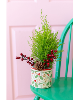Lemon Cypress Tree Flower Arrangement