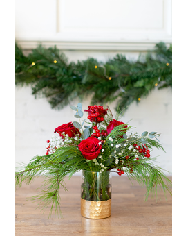 Merry and Bright Flower Arrangement