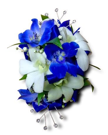 Cerulean Nights Wristlet Flower Arrangement