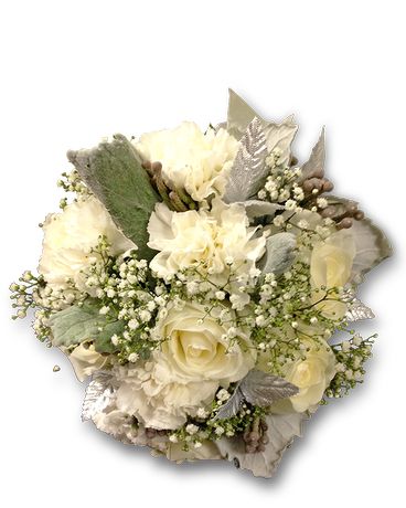 All That Shimmers Has To Be Silver Flower Arrangement