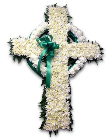 Celtic Cross Funeral Arrangement