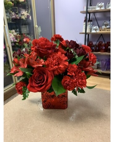 Ruby-Licious Flower Arrangement