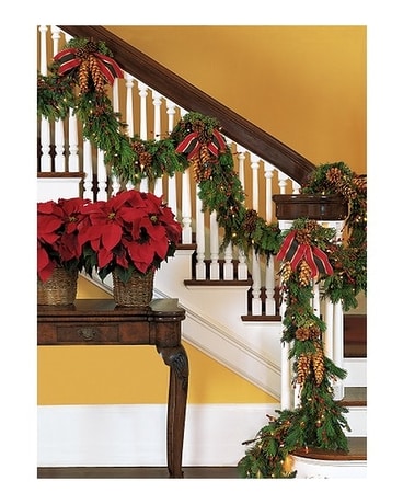 Staircase Garland Flower Arrangement