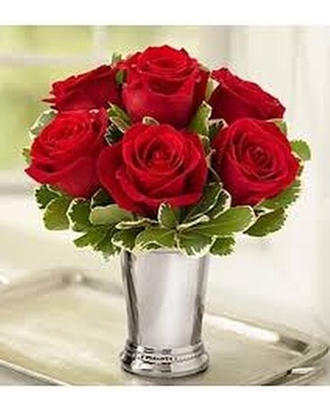 Julep Cup Flower Arrangement