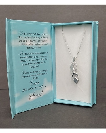 Feather Necklace In Box Gifts