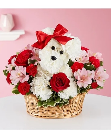 Love Pup Flower Arrangement