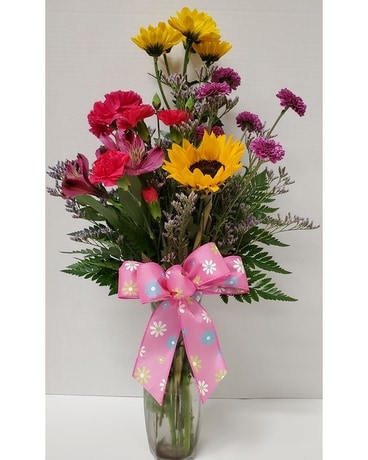 Burst of Color Flower Arrangement