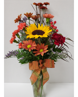 Touch of Fall Flower Arrangement
