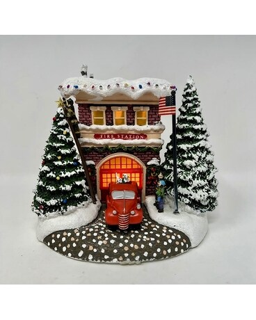 2019 Thomas Kinkade Fire Station Keepsake Gifts