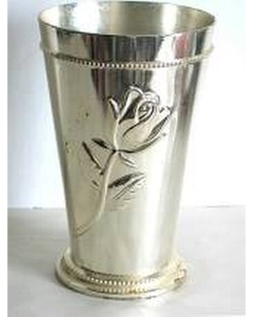 Florist Choice in Silver Rose Vase Flower Arrangement