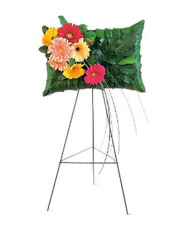 Uplifting Gerbera Pillow Flower Arrangement
