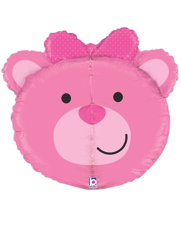Baby Girl Bear Balloon 27
